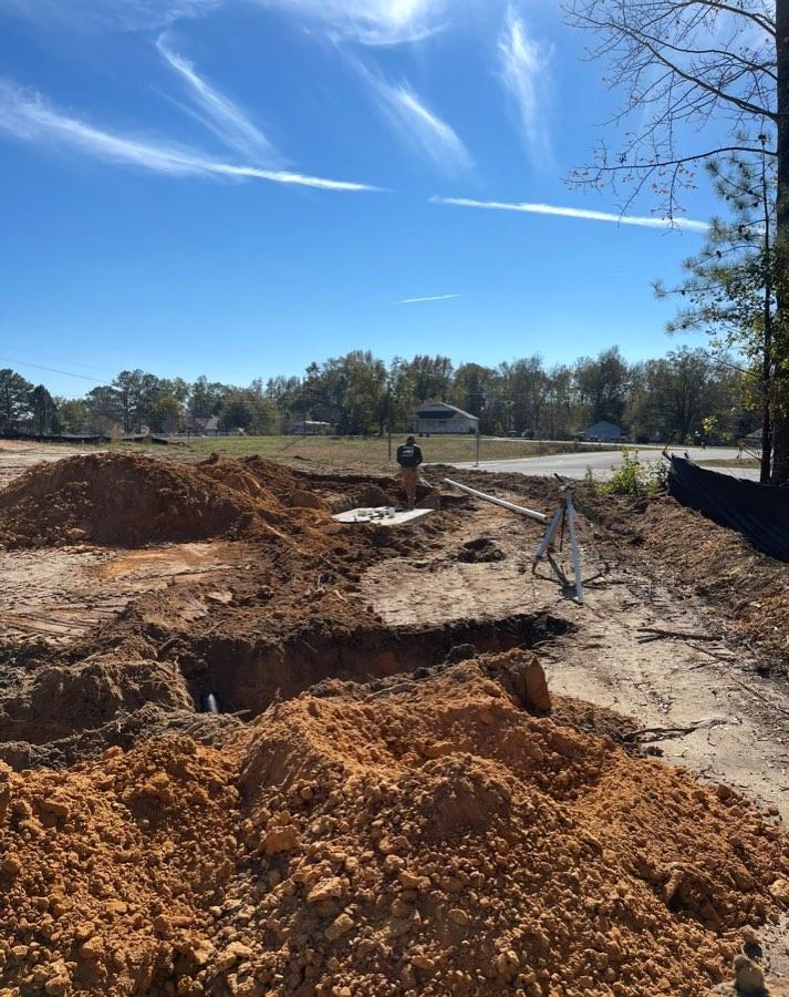 Excavation and system layout