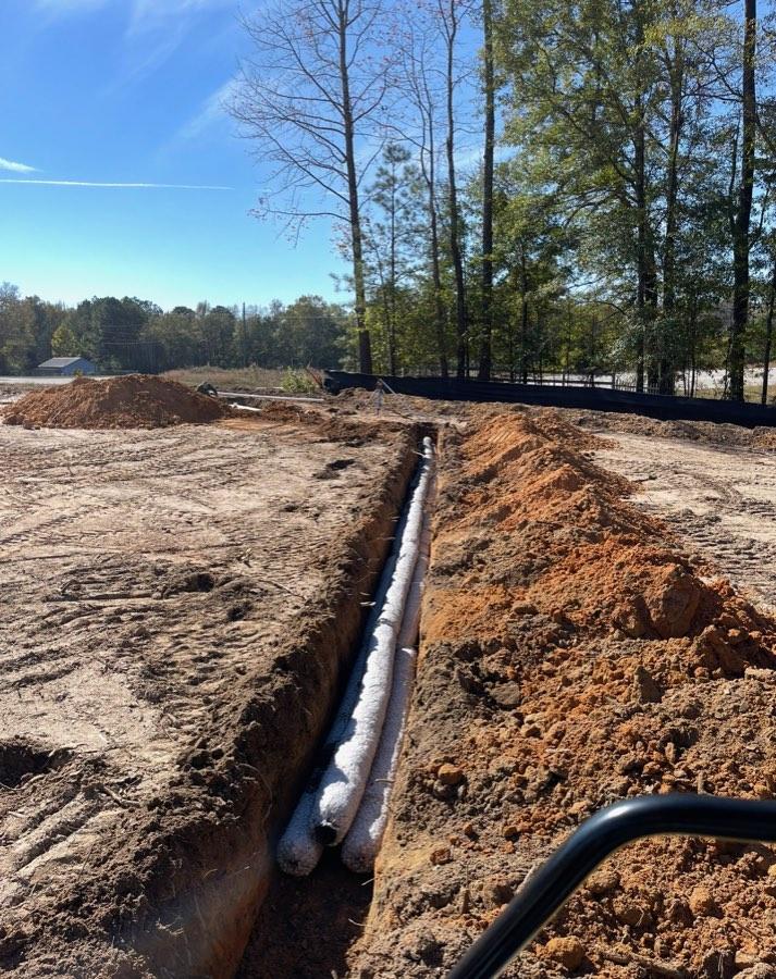 New line run across the property