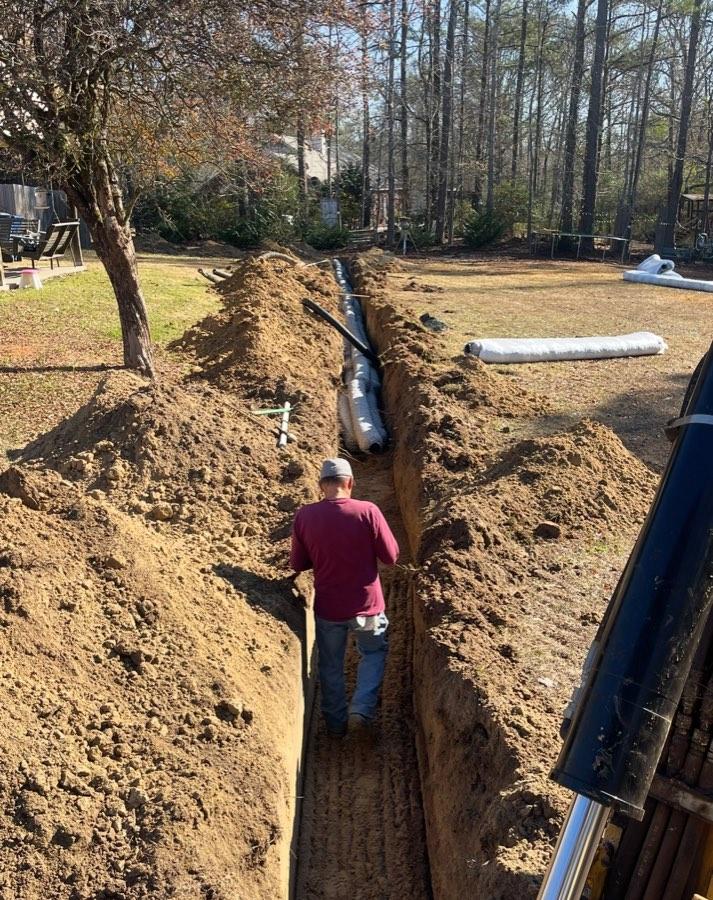 Crew setting a new line