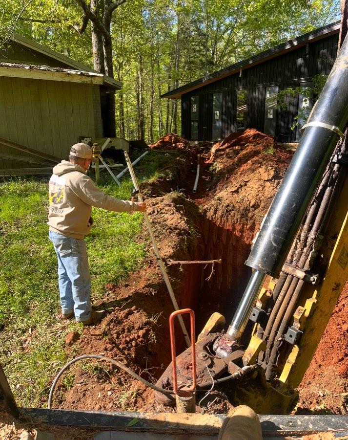 Drain field preparation
