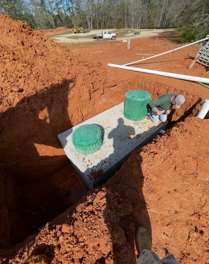 Septic tank placement